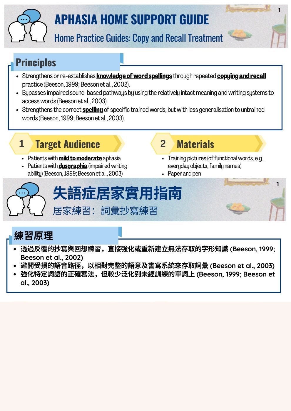 居家練習：詞彙抄寫練習
