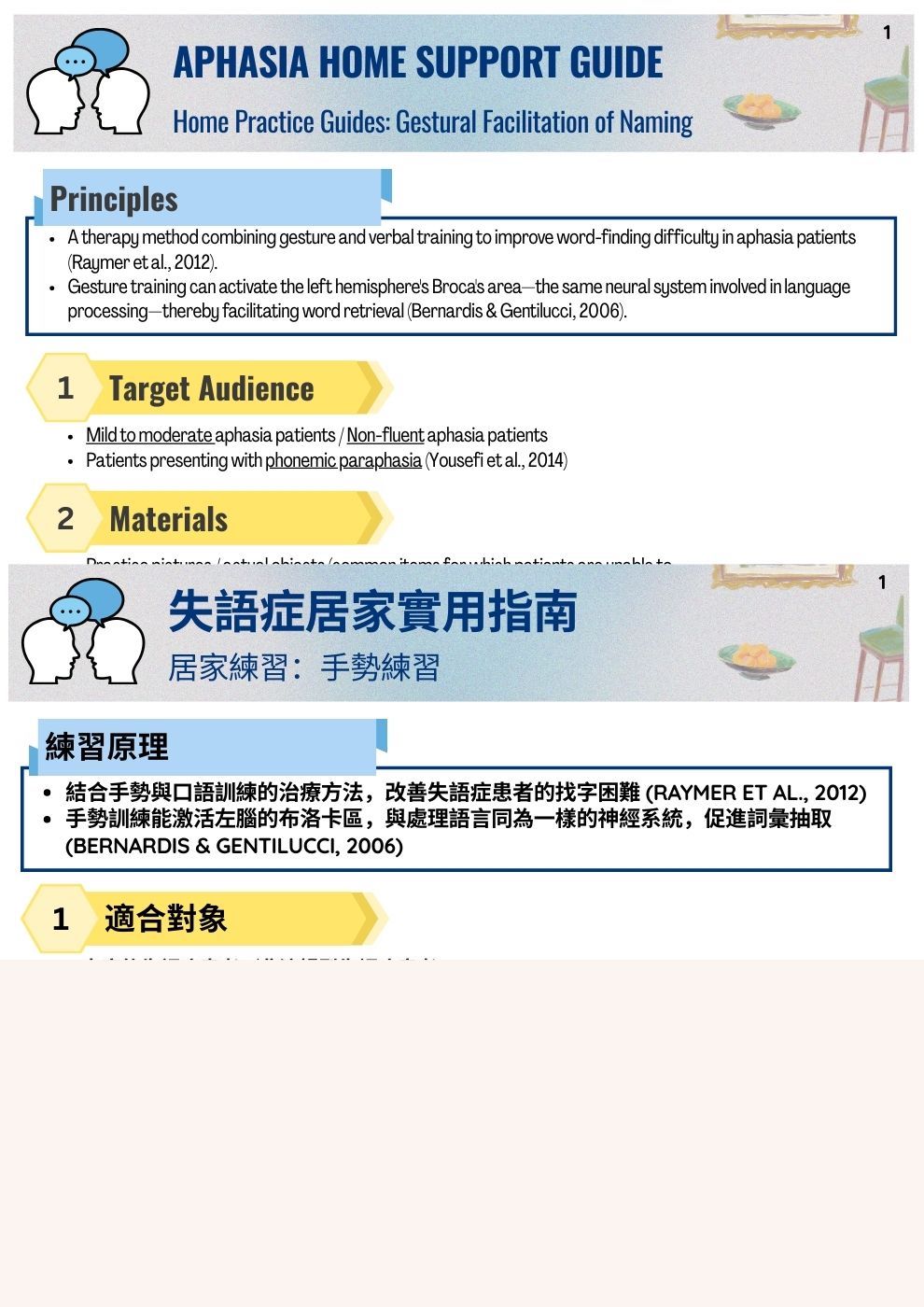居家練習：手勢練習
